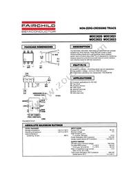 MOC3020 Datasheet Cover