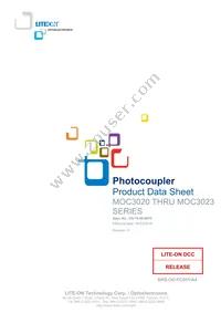 MOC3020S-TA1 Datasheet Cover