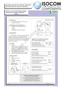 MOC3020XSM Datasheet Cover