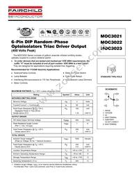 MOC3022 Datasheet Cover