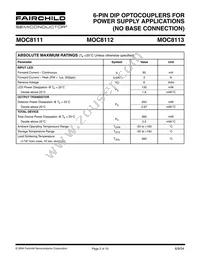 MOC8113W Datasheet Page 2
