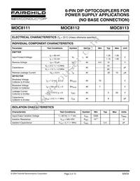 MOC8113W Datasheet Page 3
