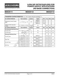 MOC8113W Datasheet Page 4