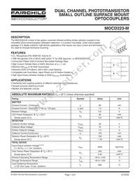 MOCD223R1VM Datasheet Cover