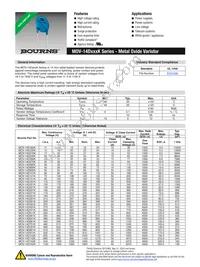 MOV-14D182KTR Datasheet Cover