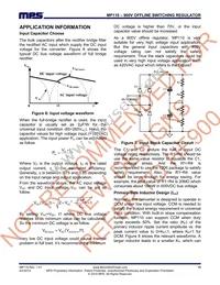 MP110GPR Datasheet Page 15