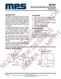 MP201DS-LF Datasheet Cover