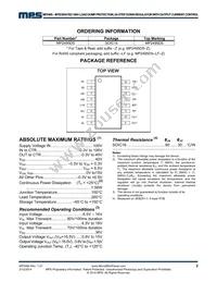 MP2495DS-LF Datasheet Page 2