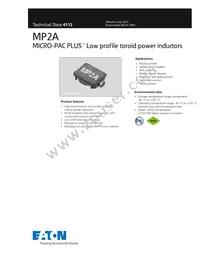 MP2A-101-R Datasheet Cover