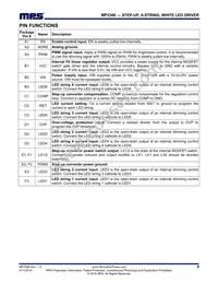 MP3366GC-P Datasheet Page 9