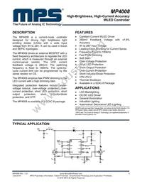 MP4008GS Datasheet Cover