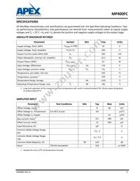 MP400FC Datasheet Page 5