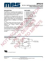 MP6219DN-LF Datasheet Cover