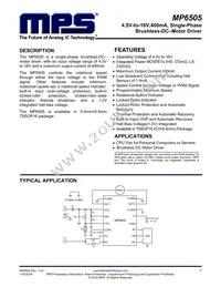 MP6505DM-LF Datasheet Cover