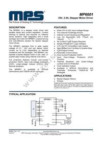 MP6601GF Datasheet Cover