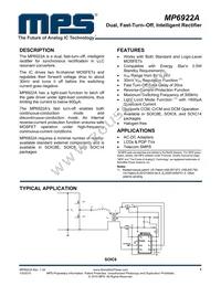 MP6922AGS-Z Datasheet Cover
