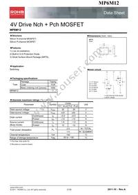 MP6M12TCR Datasheet Cover