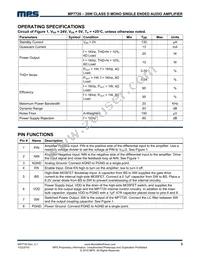 MP7720DS-LF Datasheet Page 3