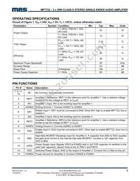 MP7722DF-LF Datasheet Page 3