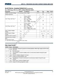 MP8110DS-LF Datasheet Page 3
