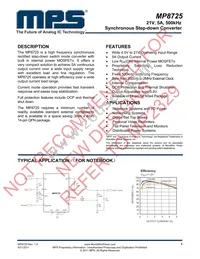 MP8725EL-LF-P Datasheet Cover