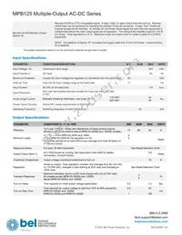 MPB125-2005D Datasheet Page 3