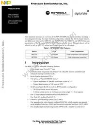 MPC534CZP40 Datasheet Cover