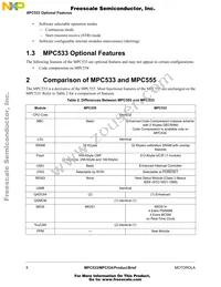 MPC534CZP40 Datasheet Page 8