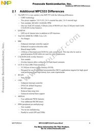 MPC534CZP40 Datasheet Page 9