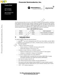 MPC535CVR40 Datasheet Cover