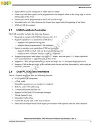 MPC8315ECVRAFDA Datasheet Page 5