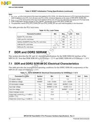 MPC8315ECVRAFDA Datasheet Page 18