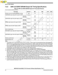 MPC8315ECVRAFDA Datasheet Page 22