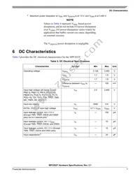MPC852TVR66 Datasheet Page 7
