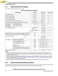 MPC8535BVTATLA Datasheet Page 22