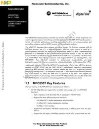 MPC855TCVR66D4 Datasheet Cover