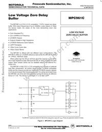 MPC961CFA Datasheet Cover