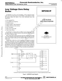 MPC961PFA Datasheet Cover