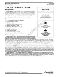 MPC9658AC Datasheet Cover