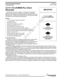 MPC97H74FA Datasheet Cover