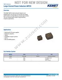 MPCG1040LR88 Datasheet Cover