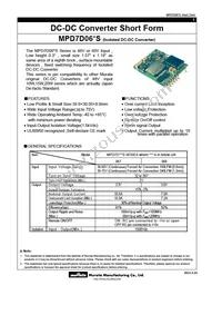 MPD7D068S Datasheet Cover