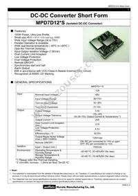 MPD7D138S Datasheet Cover