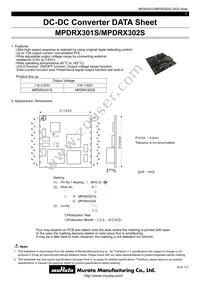 MPDRX302S Datasheet Cover