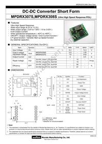 MPDRX308S Datasheet Cover