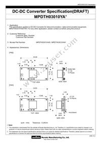 MPDTH03010YAH Datasheet Cover