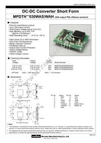 MPDTH03030WAH Datasheet Cover