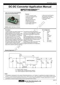 MPDTH03060YAH Datasheet Cover