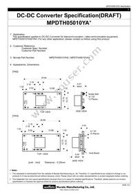 MPDTH05010YAH Datasheet Cover