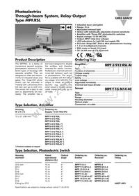 MPF3-912RSL Datasheet Cover